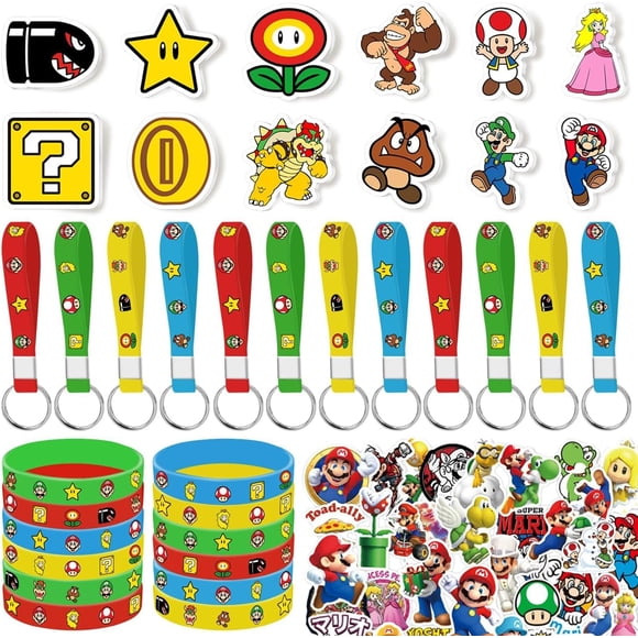 Set de regalo para cumpleaños de Mario, 86 unidades, de Party Supplies, de PEACHPUNK
