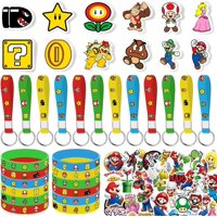 Set De Regalo Para Cumpleaños De Mario, 86 Unidades, De Party Supplies, De Peachpunk
