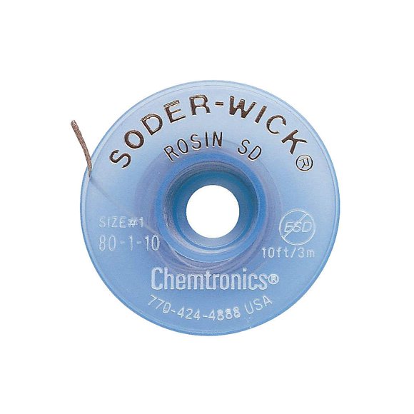 Cinta Desoldadora Chemtronics 3 m Resina SD 80-1-10