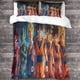 thumbnail image 3 of DSJackson Anime Goku Juego de 3 piezas Funda nórdica, juego de ropa de cama de microfibra con estampado 3D de anime Funda de edredón con fundas de almohada con cierre de cremallera oculto Co, 3 of 3