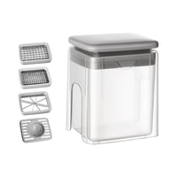 Xusx111 - Trituradora De Verduras 4 En 1, Slicer, French Fries Cutter | Trituradora De Patatas, Cebolla Dicer, Apple Slicer Herramienta Manual Para La Preparación Eficiente De La Cocina Y La Comodidad