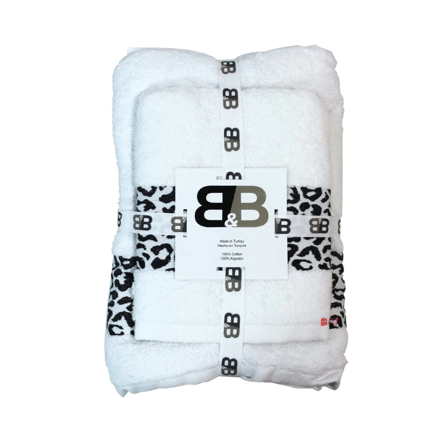 B&b Kitchen - Juego De 2 Toallas Turcas Blanco/diseño