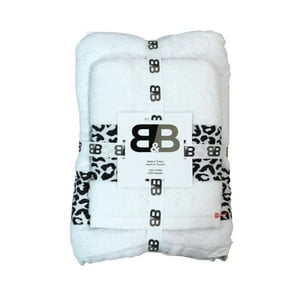 B&B Kitchen - Juego De 2 Toallas Turcas Blanco/Diseño