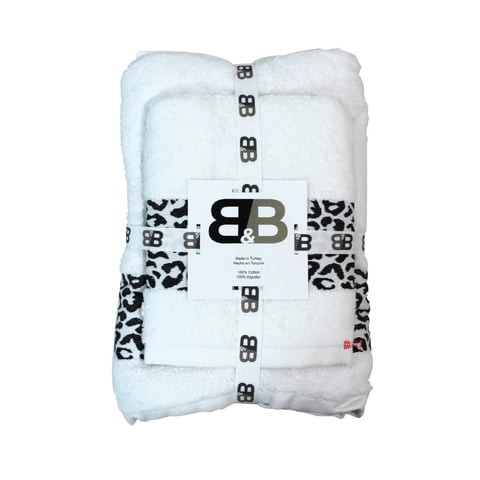 B&B Kitchen - Juego De 2 Toallas Turcas Blanco/Diseño