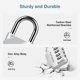 thumbnail image 5 of Combination Lock Puroma de 4 dígitos, impermeable para exteriores, paquete de 2, 5 of 7