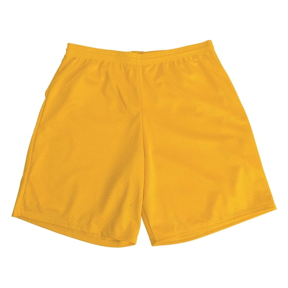 Pantalones cortos de malla Martin Sports para adultos, talla M, color dorado