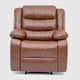 thumbnail image 3 of Berger Reclinable 1 Cuerpo Moderno Café PU Berlin KM060RBR, 3 of 8