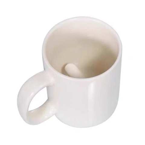 Magideal - Taza De Dedo Medio, Resistente Al Calor, Tazas Divertidas, Tazas De Café Para Cocina