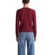 thumbnail image 3 of INSPIRE CHIC Suéter de Punto Argyle para Mujer Ligero Cuello Redondo Ondulado Hombro Caído Manga Larga Ajuste Regular Casual Grande Angora Rojo, 3 of 6