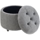 thumbnail image 1 of Pouf Baúl Zoe Gris Claro Altea 60x50x50 cm, 1 of 3