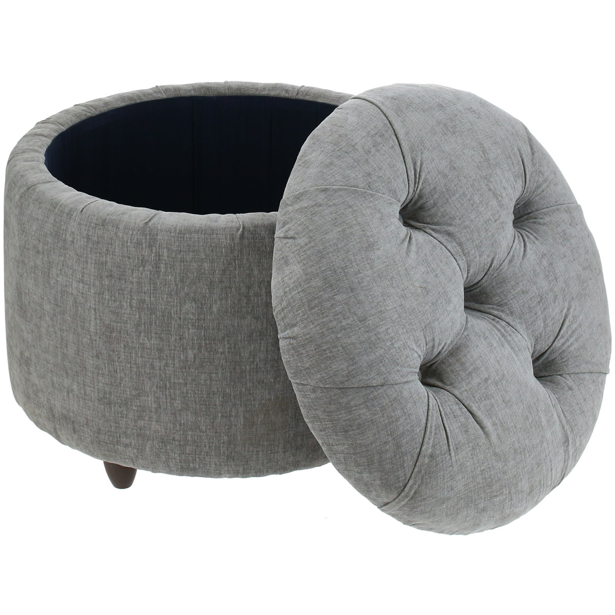 Máxima Design - Pouf Baúl Zoe Gris Claro Altea 60x50x50 Cm
