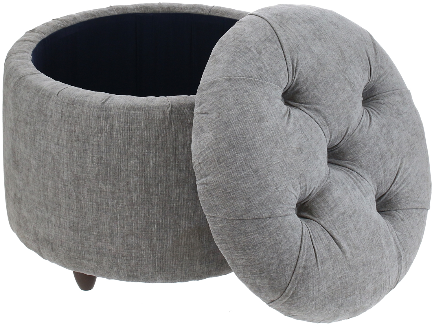 Máxima Design - Pouf Baúl Zoe Gris Claro Altea 60X50X50 Cm