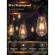 thumbnail image 3 of Guirnalda de luces GOOTHY 3 m impermeable estilo vintage Edison marrón, 3 of 8