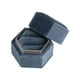 thumbnail image 1 of Caja De Anillo Caja De Regalo Empaquetado De Joyería Caja De Regalo Hexagonal Para Propuesta Gris Azul, 1 of 5
