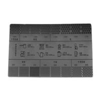 Bothyi - Regla Para Medir La Molienda De Café, Accesorio Para Medir La Molienda De Granos De Café, Tarjeta De Bar Negra