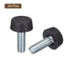 thumbnail image 3 of Patas Ajustables para Muebles Uxcell, 24 Piezas 1/4"-20 UNC Rosca para Nivelación de Muebles Atornillables para Mesa, Sillas, Sofá, Armario Negro, 3 of 6