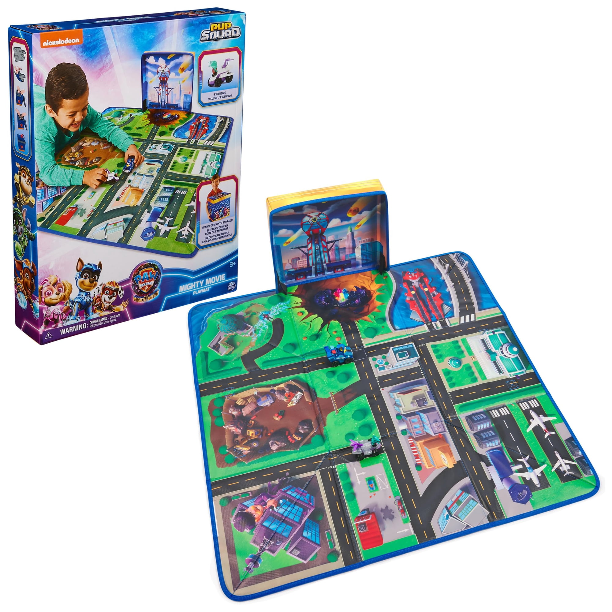 Toy Paw Patrol The Mighty Movie Pup Squad Con Tapete De Juego 3+