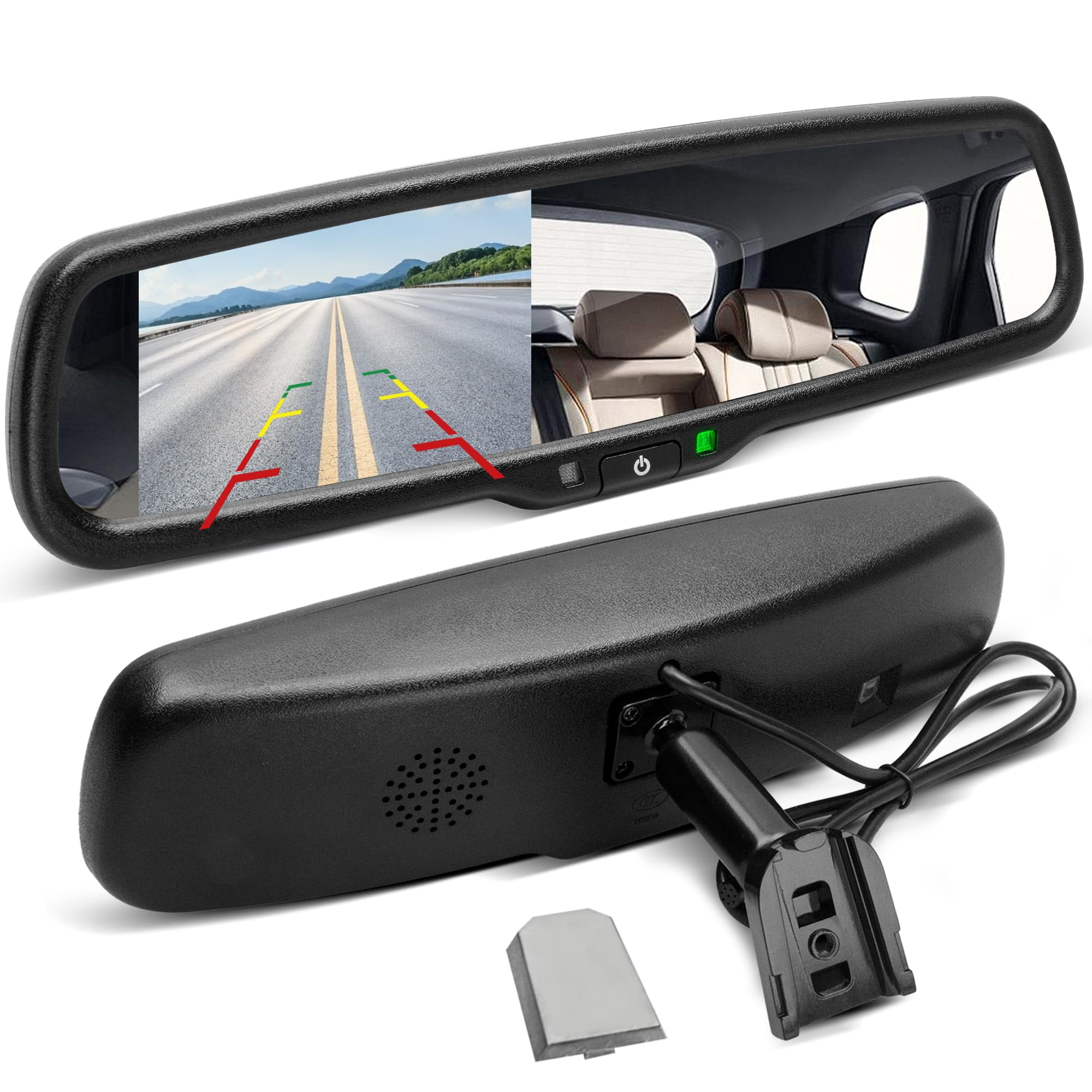 Pantalla De Espejo Retrovisor Eway Lcd De 4.3 Pulgadas Para Ford F150/250/350