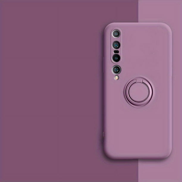 Suitable For Xiaomi 10 Phone Case Integrated Bracket Car Magnetic Suction Xiaomi 10 Pro Protective Cover Anti-fall Full Package Edge Liquid Pure Color Simple Stylish Trend MIUI Stand Bracket