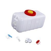 Ioensy - Kit De Contenedor De Agua, Cubo De Agua Multifunción Para Pesca, Viajes, Exteriores, 100 L, Doble Tapa.