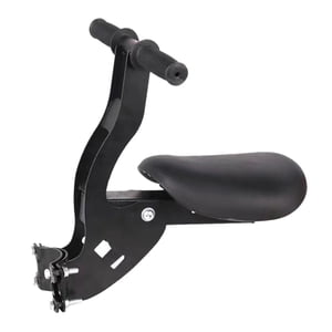 Ioensy - Asientos De Bicicleta Para Niños Montados En La Parte Delantera Cómodos Para Bicicletas Plegables Negro