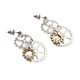 thumbnail image 2 of Steampunk Rock Stud Pendientes Asimétrico Cuelga Ear Studs Charms Wedding Club, 2 of 5