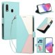 thumbnail image 2 of Cartera para Samsung Galaxy A20e en PU Tricolor, Funda con Solapa, Verde, 2 of 6