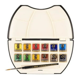 Acuarela En Pastillas Profesional Rembrandt Set 12