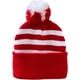 thumbnail image 5 of Gorro de punto rojo y blanco para Halloween para adultos, gorro Waldo con pompón navideño a rayas, 5 of 6