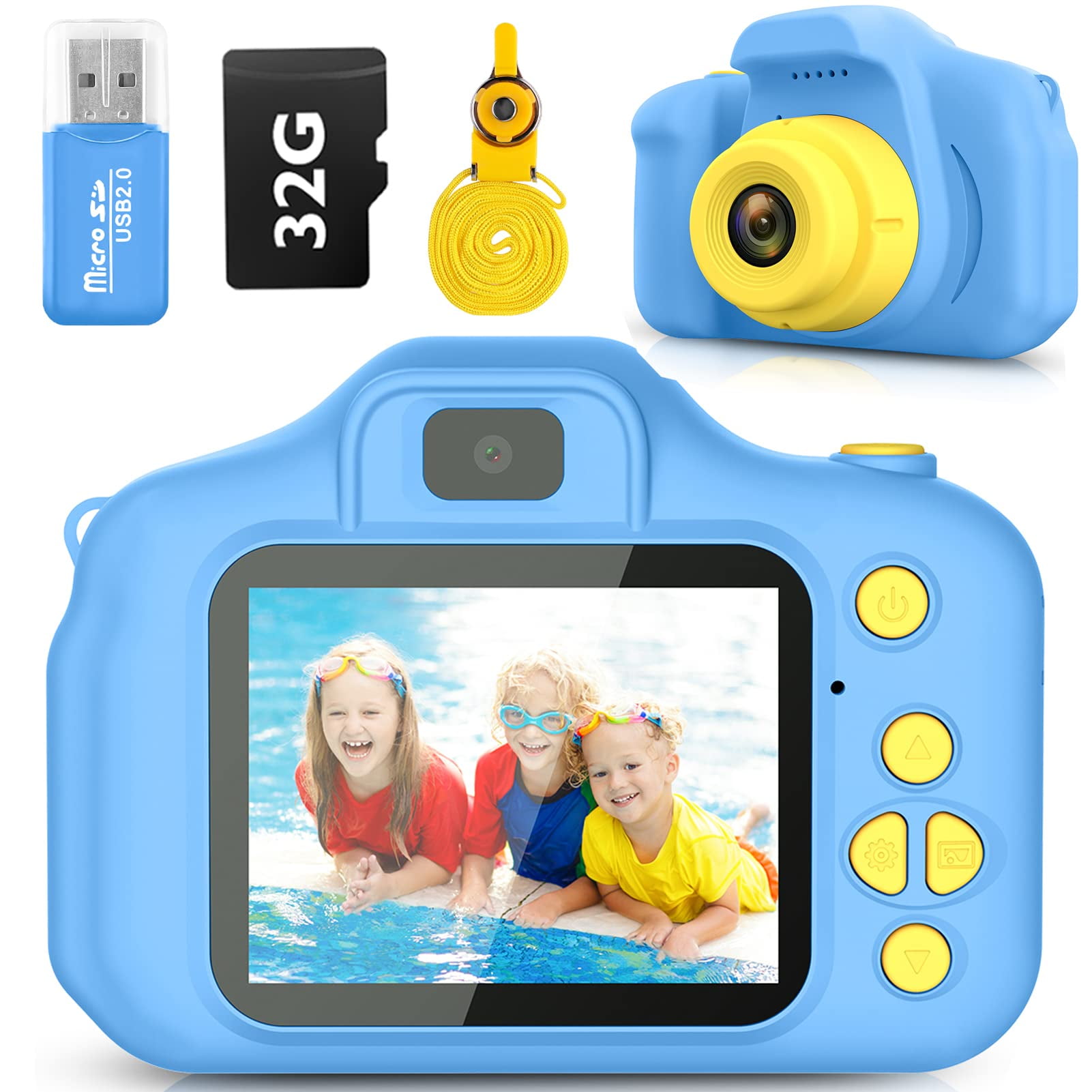 Cámara Digital Hd Para Niños Desuccus Con Tarjeta Sd De 32 Gb