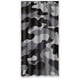 thumbnail image 1 of Cortina de ducha de chevron en blanco y negro, juego de cortinas de baño con ganchos, tamaño 48 x 72 pulgadas, 1 of 3
