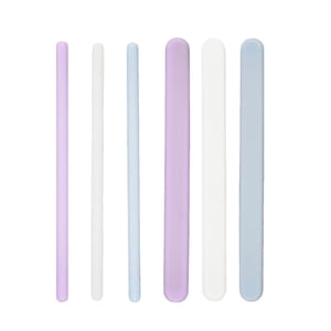 Magideal - 6 Piezas De Barra De Silicona Plana Rer Redonda Para Hacer Resina Palo De Anillo Para Pintura De Resina Epoxi Líquido Pegamento Mezcla Artesanías