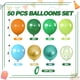 thumbnail image 2 of Set De 50 Globos De Látex Verde Y Naranja De 12, 2 of 8