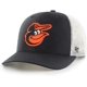 thumbnail image 1 of Gorra 47 Trucker Snapback Ajustable Negra de los Baltimore Orioles, 1 of 2