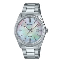 Reloj Casio Standard Analog Ion Plated Stainless Steel Mother Of Pearl Quartz Mtp-1302Ds-7Av Men'S Watch