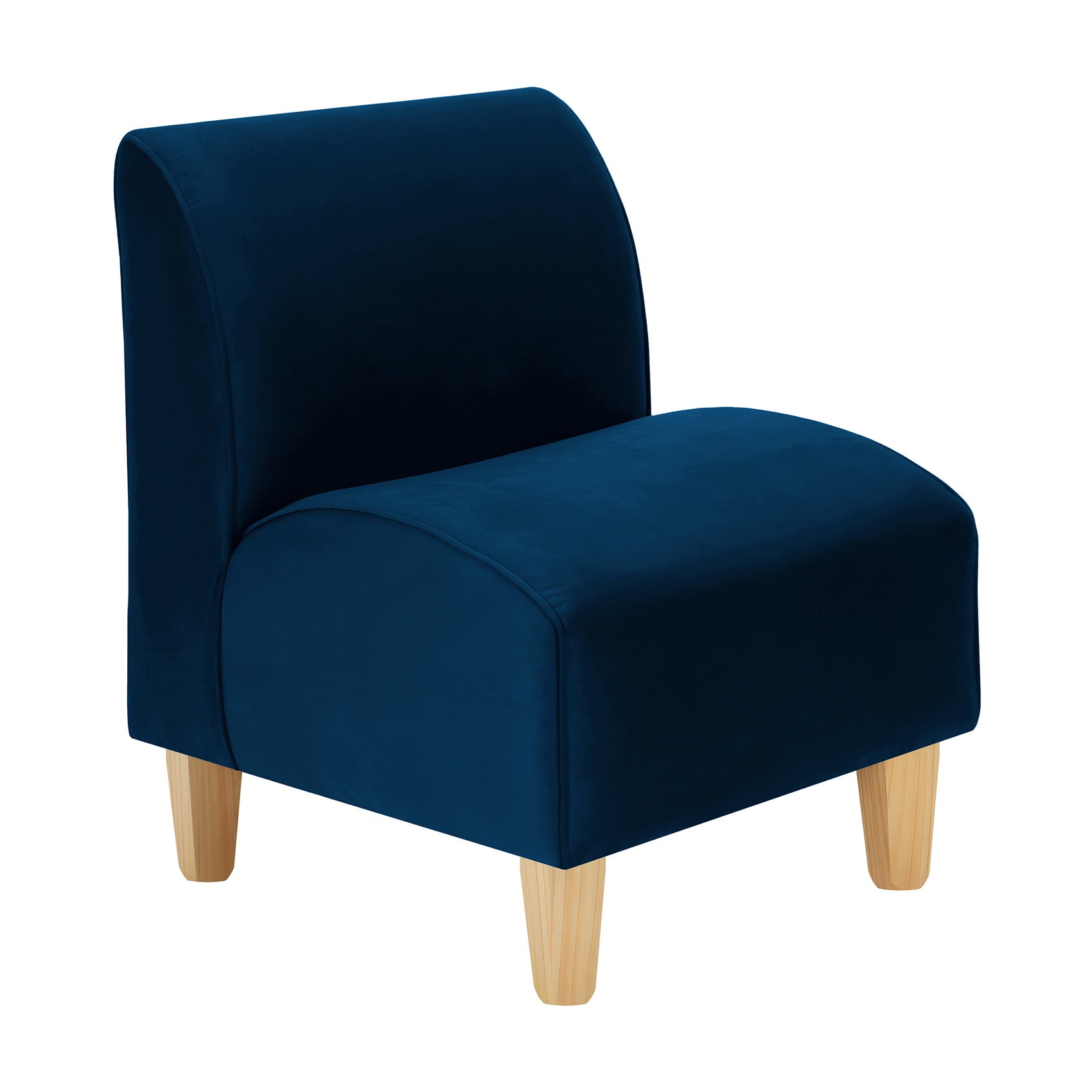 Bodevir - Poltrona Soft 1c Felpa 05 Azul Marino