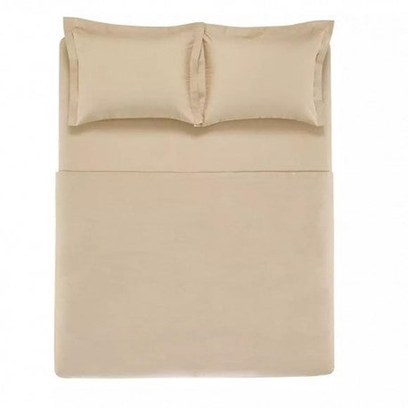 Sábanas Karsten Súper King 200 Hilos Beige Algodón