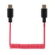 thumbnail image 1 of Cable Adaptador De Audio Usb c En Espiral Rojo De 50 Cm, 1 of 5