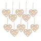 thumbnail image 4 of 10 Piezas De Corazón De Madera Inacabado Rebanadas Corte Colgante Decoración De La Boda Style03, 4 of 5