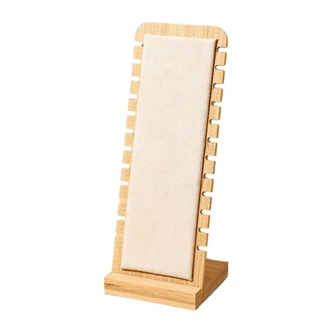 Magideal - Soporte De Exhibición De Joyas, Caballete De Exhibición De Collares Independiente, Organizador De Cadenas, Pulseras Y Collares , Blanco