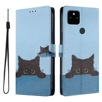 Foxdock Funda Tipo Cartera Para Google Pixel 5A Con Soporte Y Correa – Diseño De Patrones Lindos