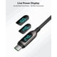thumbnail image 3 of Cable USB‑C SOOPII 2 m 240 W con pantalla LED de nylon – Pack de 2, 3 of 9