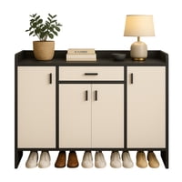 Mundo Online - Zapatero 4 Puertas Organizador Estante Con Cajón 121X30X80Cm