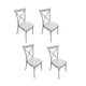 thumbnail image 2 of Pack de 4 Sillas Crossback Gris de Plástico Reforzado – Estilo Elegante y Apilable, 2 of 3