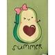 thumbnail image 5 of 3Pcs Baby Girl Clothes Infant Cotton Outfits - Avocado/sunflower Graphic Lovely Romper + Cute Bow Shorts Dress + Headband, Summer Clothing Set, 5 of 5