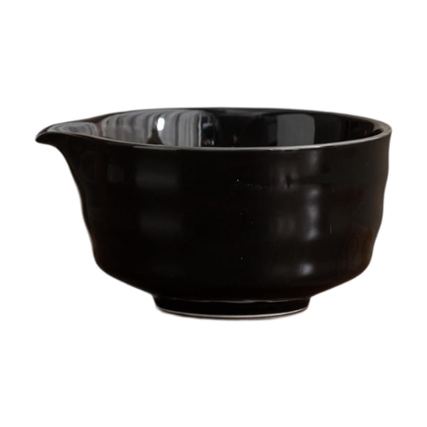 Ceramic Matcha Tea Bowl 450ml Matcha Mezcle Bowl Para Amigos De La Familia Beginner Black