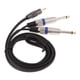 thumbnail image 2 of Cable Divisor De Cable En Y Mono De 3,5 Mm 1/8 "TRS A Doble 6,35 Mm 1/4" Chapado En Oro, 2 of 5