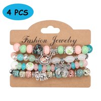 Pulsera Heshpaws Bohemia Stretch Set 4 Piezas Elefante Mariposa Retro