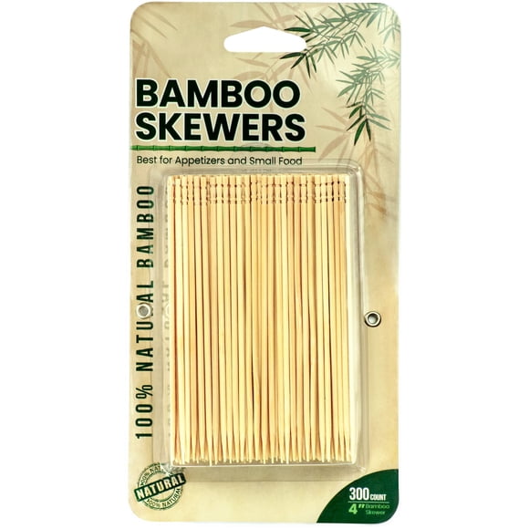 Brochetas DecorRack 10 cm de bambú, 300 unidades
