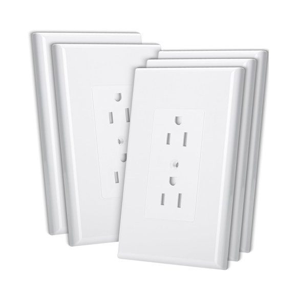 Placa de pared Bates Choice 8 cm x 13 cm, paquete de 5, color blanco